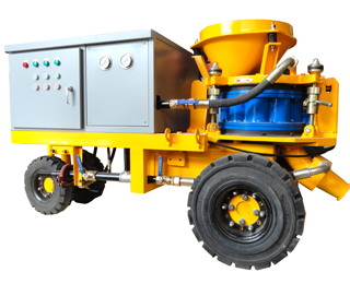 wet mix concrete spraying machine