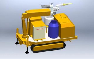 concrete spraying machine