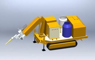 concrete spraying machine