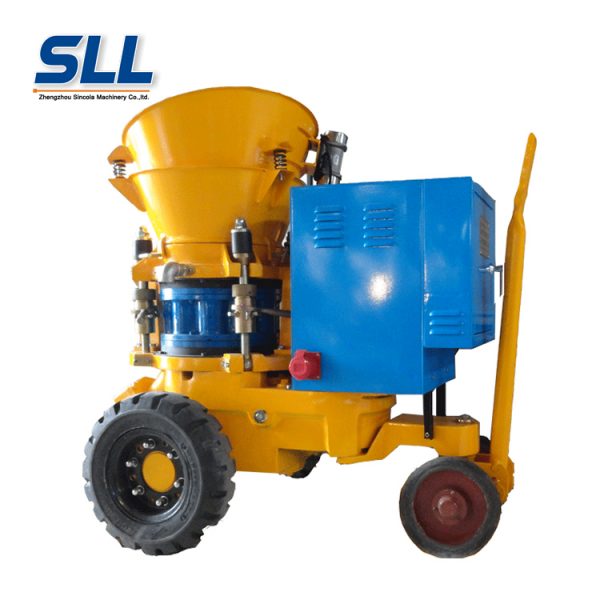 Concrete gunite machine