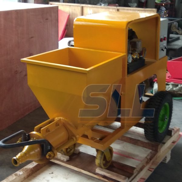Cement mortar spraying machine