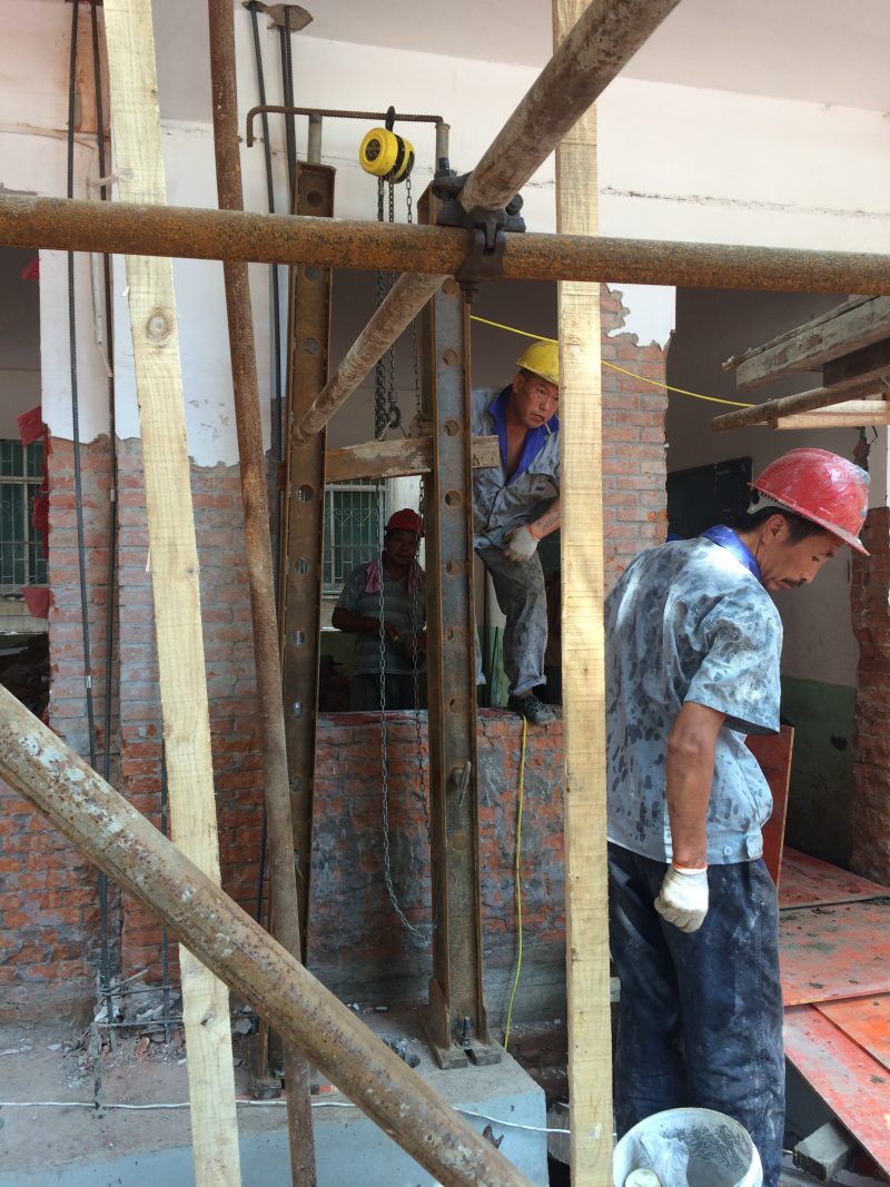 Foundation static pressure pile fixed pile frame