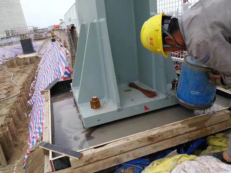 Column foot reinforcement