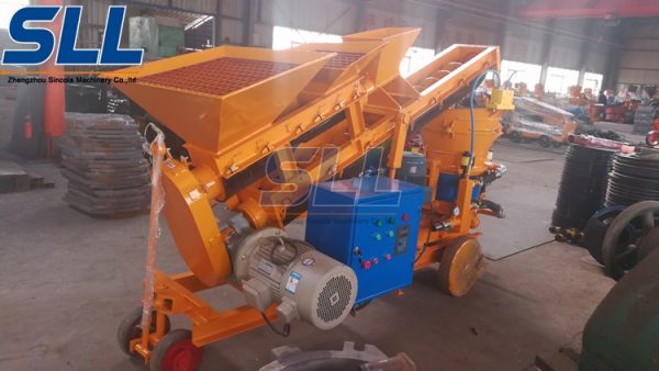 self loading shotcrete machine