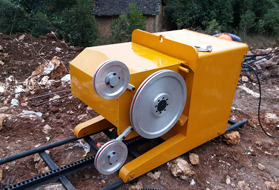 quarry rock wire sawing machine