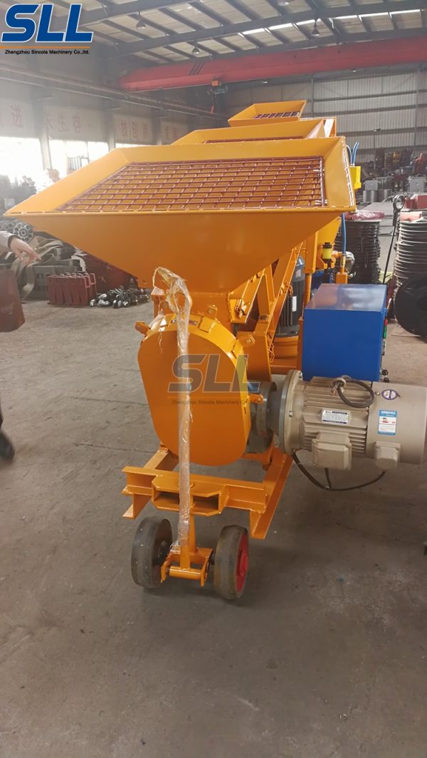 self loading shotcrete machine