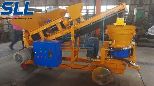 self loading shotcrete machine