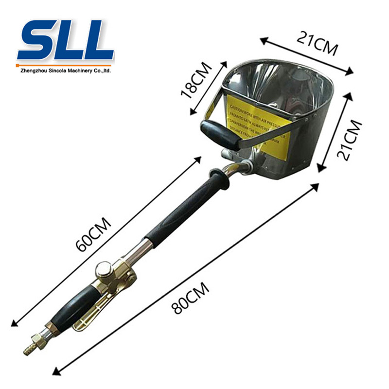 Manual Cement Mortar Spraying Gun Concrete mortar shotcrete